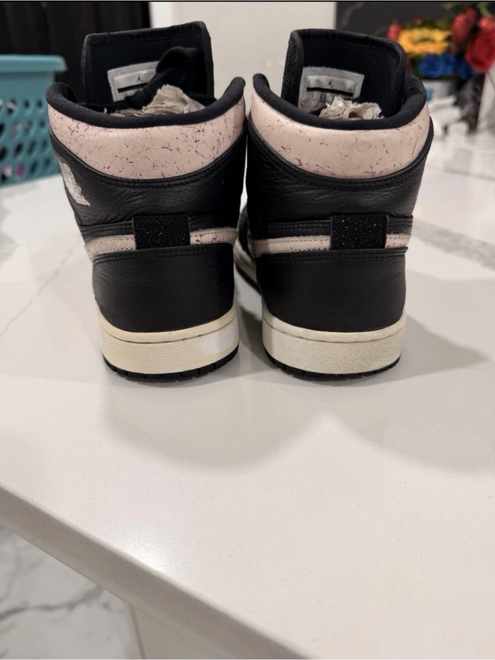 Jordan 1 High Premium Silt  Black pink Retro RARE AQ9131-001 Size 7 unisex adult - Picture 8 of 11